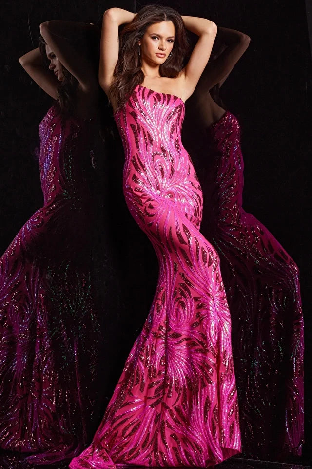Jovani 23876 sequins one shoulder prom dress Mia Bella Couture Jovani 23876 sequins one shoulder prom dress Mia Bella Couture