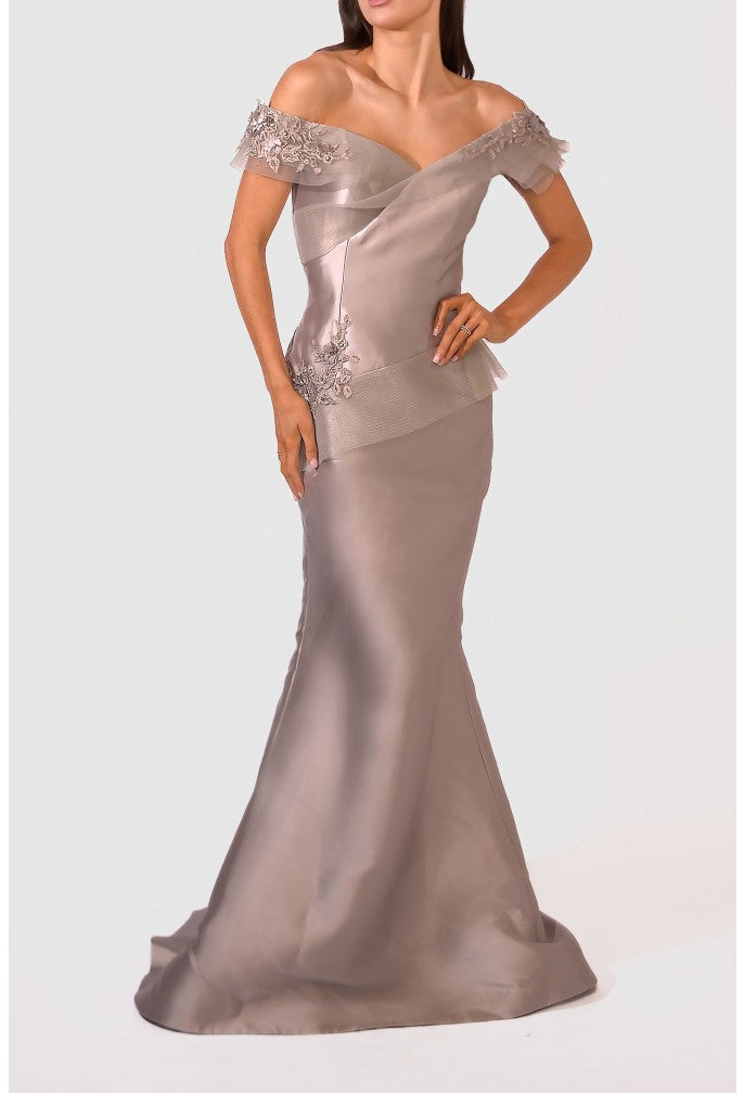 Taupe Dress With Taupe Mother Of The Bride Outfits Bella Mother Of