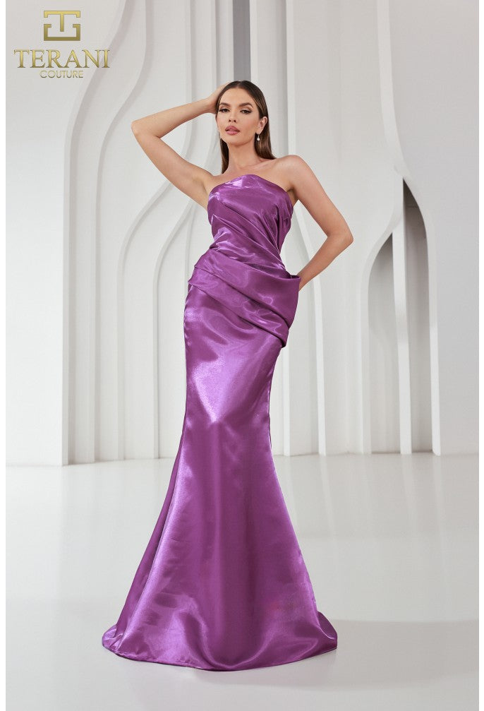 green emerald velvet dress Ladivine CDS489 Prom Dress - Nova-Purple main image 1