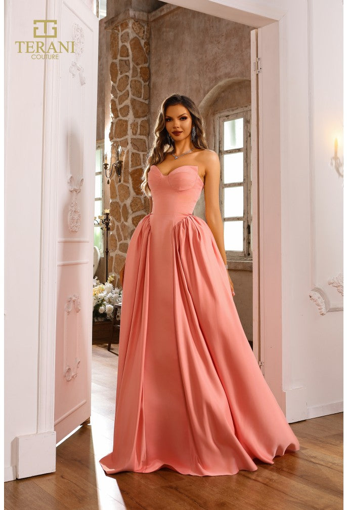 Terani 251P4066 Drop Waist Evening Ballgown Mia Bella Couture Terani 251P4066 Drop Waist Evening Ballgown Mia Bella Couture