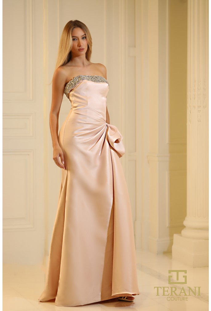 Terani 252E5131 Strapless A-line Evening Gown – Mia Bella Couture
