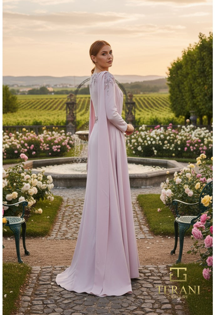 terani long sleeve dress 261M6465