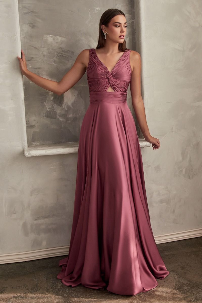 chinese dress ladies Jessica Long Sleeve Maxi Dress - Mauve main image 0