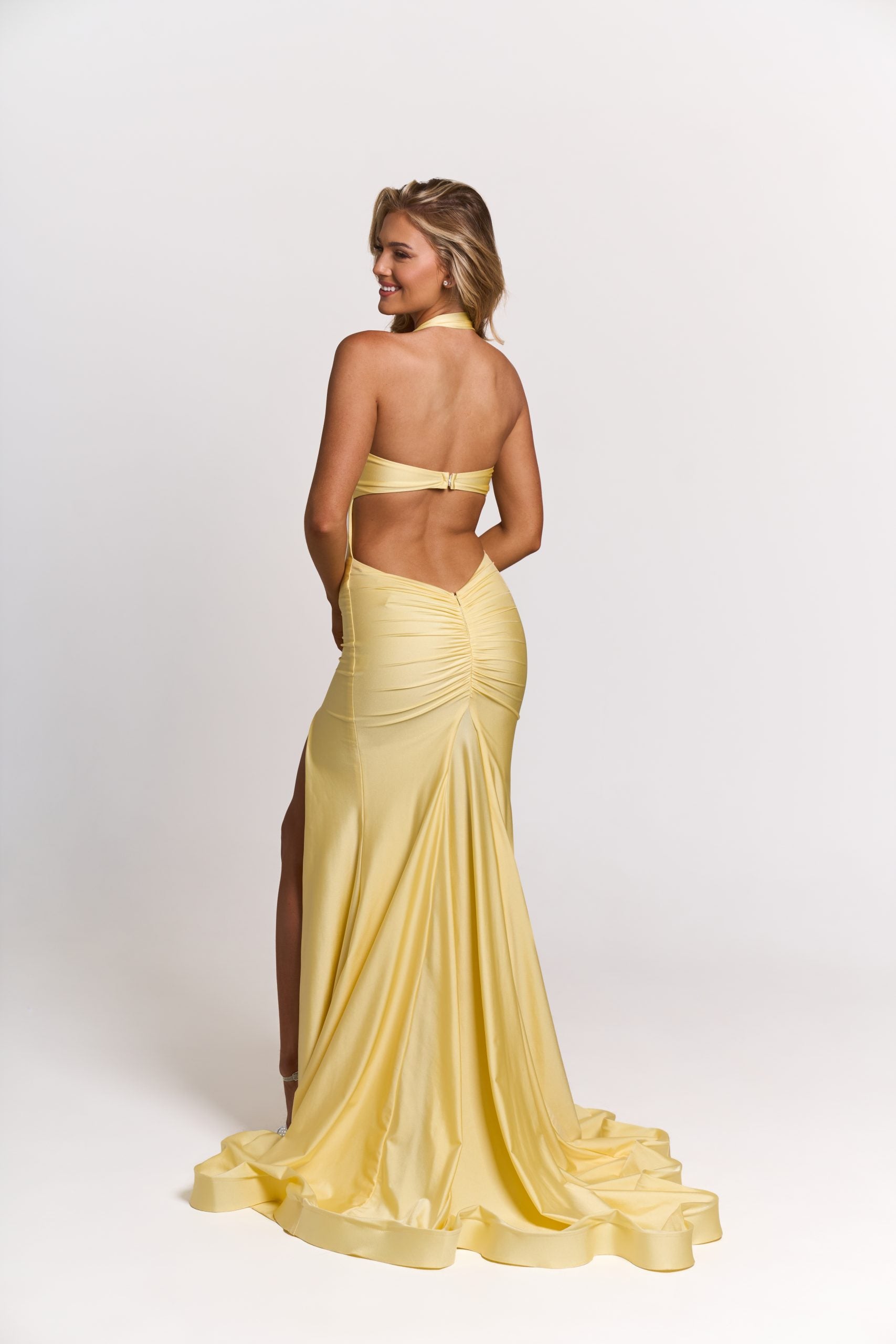 Atria 6920H Elegant Stretch Jersey Mermaid Evening Gown Barbie / XL