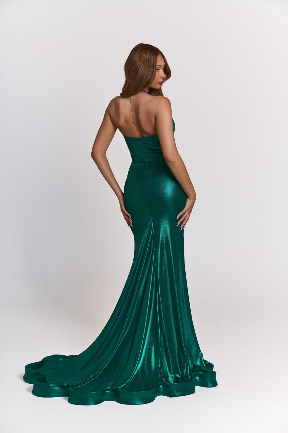 slim fit dress slacks Atria 6911H Elegantly Fitted Stretch Jersey Formal Gown – Mia Bella Couture