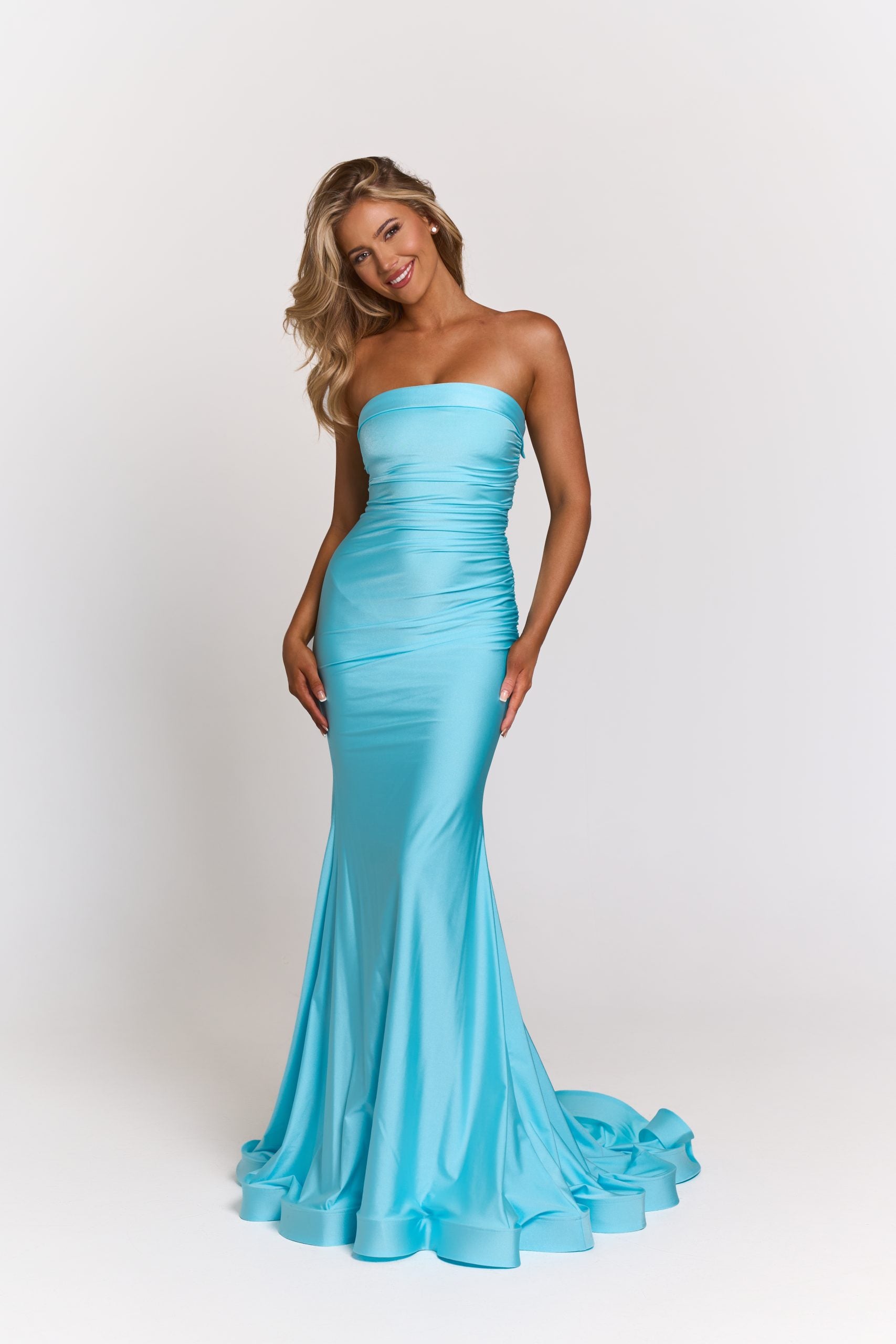 stretchy mermaid dress Atria 7056H Elegant Stretch Jersey Mermaid Evening Gown – Mia Bella Couture
