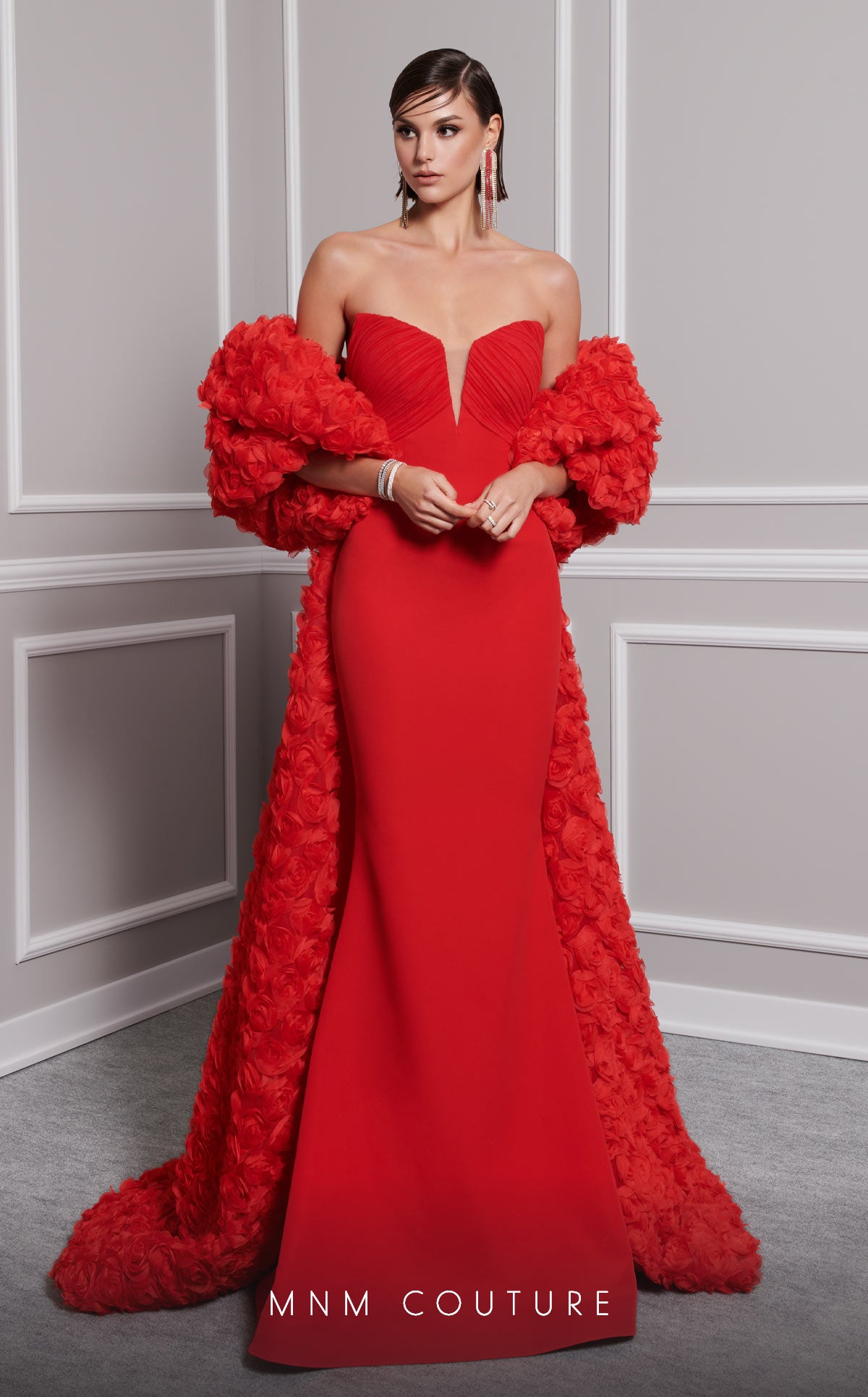 MNM Couture F02821 Elegantly Fitted Evening Gown – Mia Bella Couture