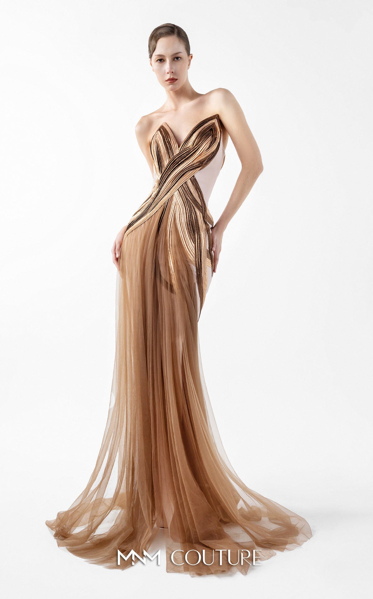 slim fit dress slacks Gold main image 1