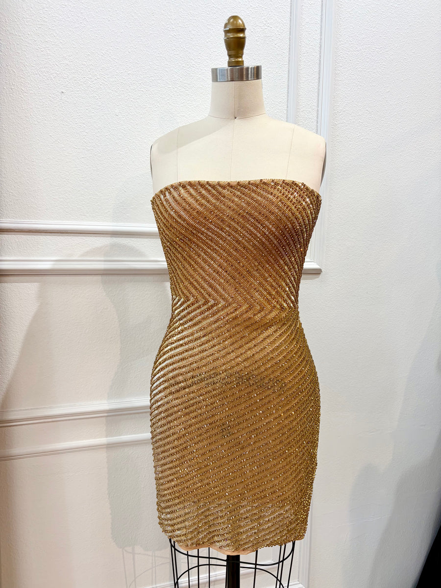 Ren the Label Mirrorball Hand Beaded Mini Dress Mia Bella Couture Ren the Label Mirrorball Hand Beaded Mini Dress Mia Bella Couture