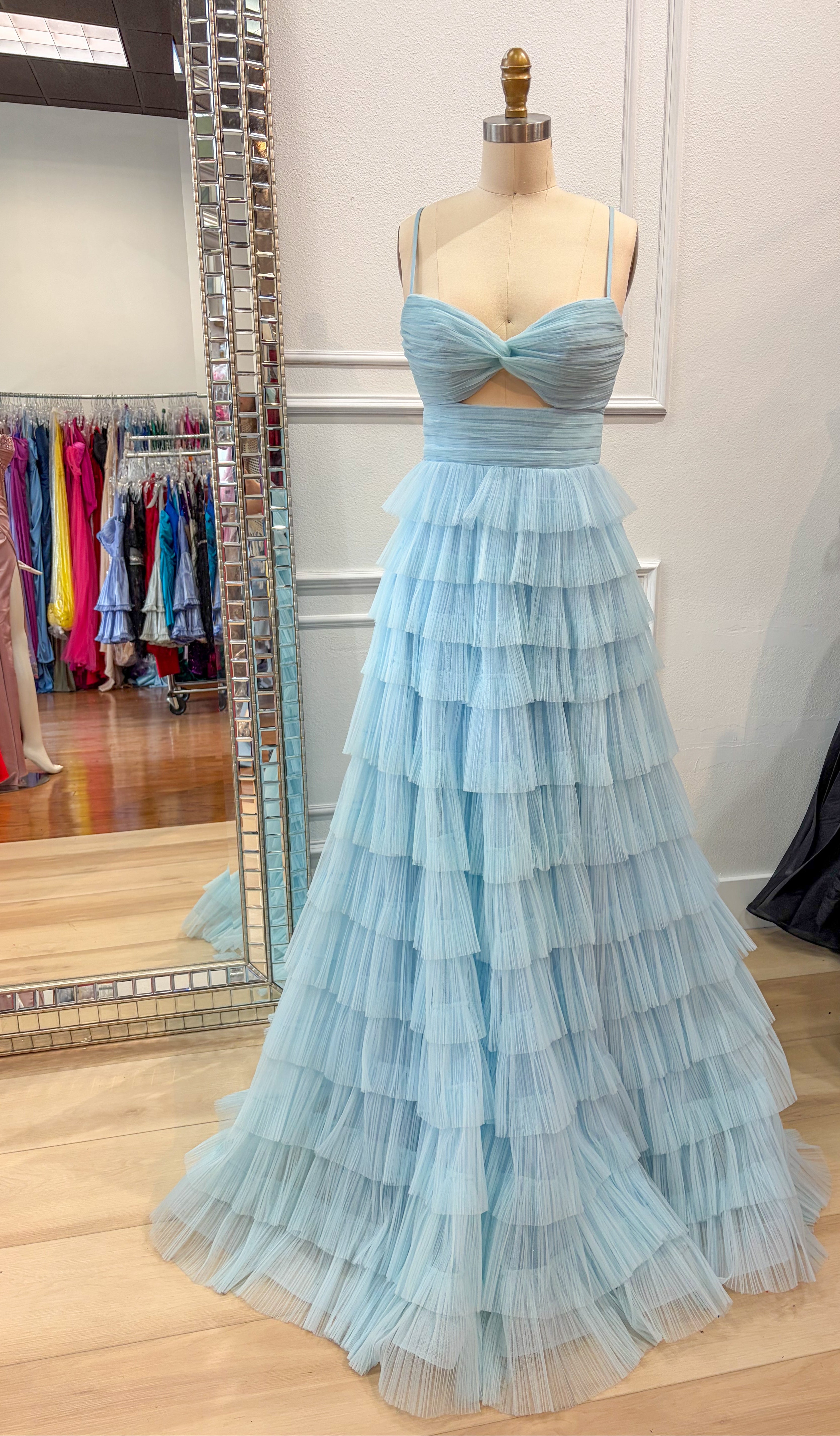 Jovani 38290 tiered tulle prom dress – Mia Bella Couture