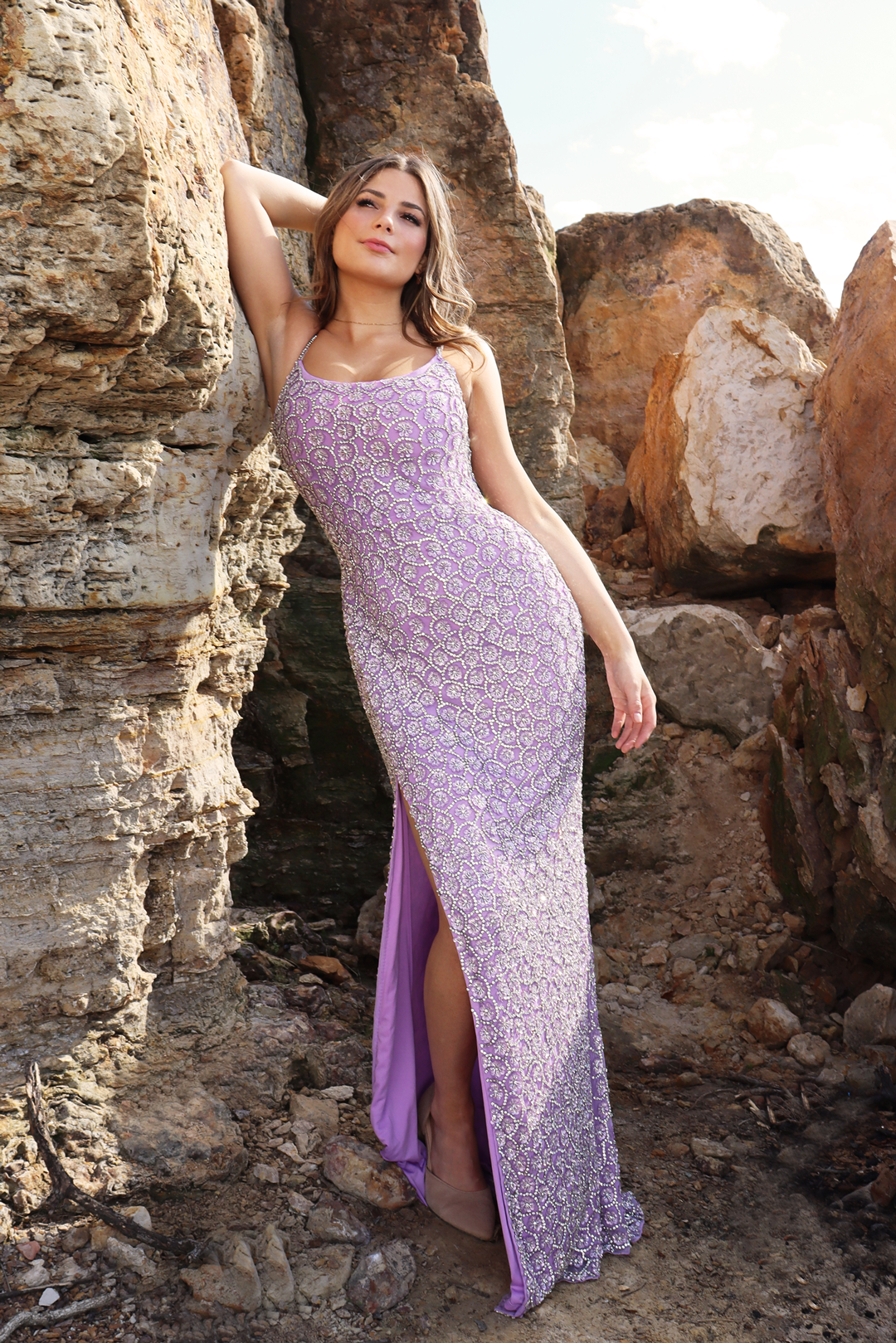 lace beach cover up dress PQ Swim Midnight Joy Lace Cover Up M/L / Black main image 1