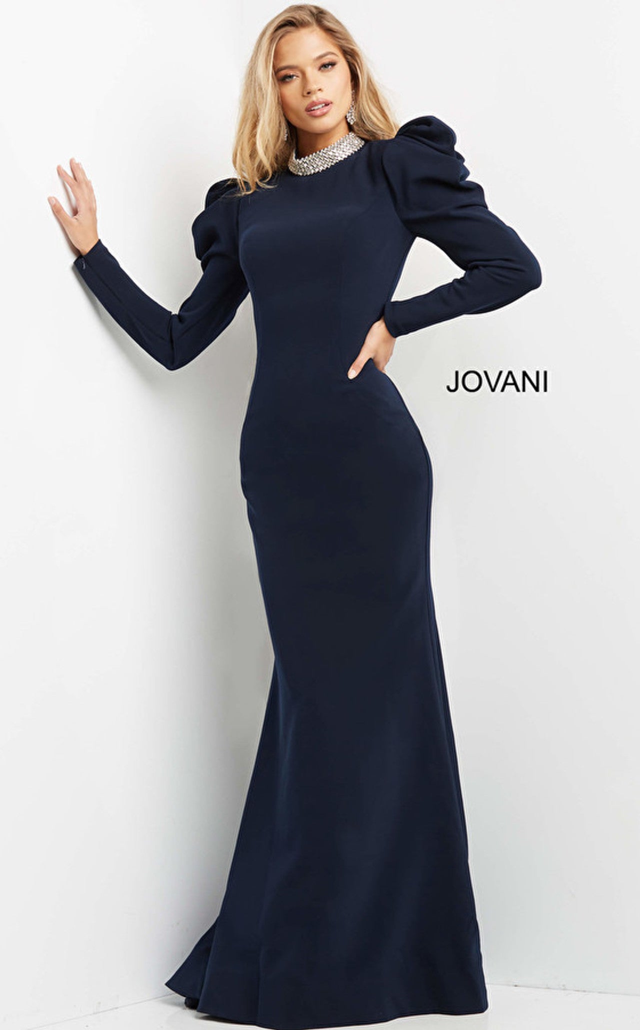 Jovani 08470 long sleeve evening gown Mia Bella Couture Jovani 08470 long sleeve evening gown Mia Bella Couture