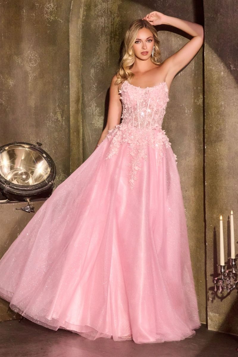 Ladivine C174 Elegantly Embellished Tulle Ballgown – Mia Bella Couture