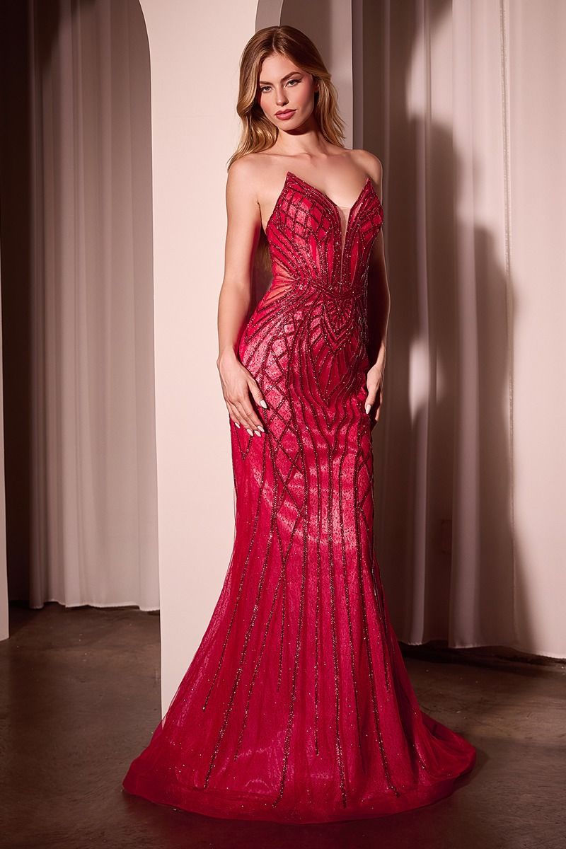 divine red dress Ladivine CD285 Dress, Black / 6