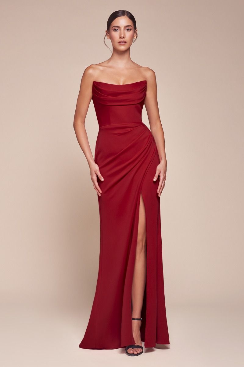 red neoprene dress Red Neoprene & Organza Self Embroidered Gown Design by Marviza at Pernia's Pop Up Shop 2026