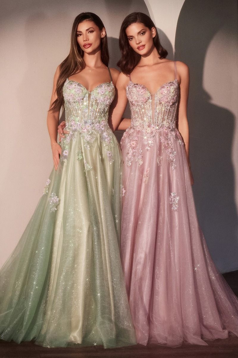 formal mauve dresses for women Ladivine 7448 Elegant Formal Satin Gown French Navy / 18 main image 0