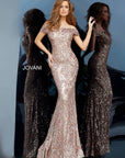 Jovani 1122 off the shoulder mermaid long dress