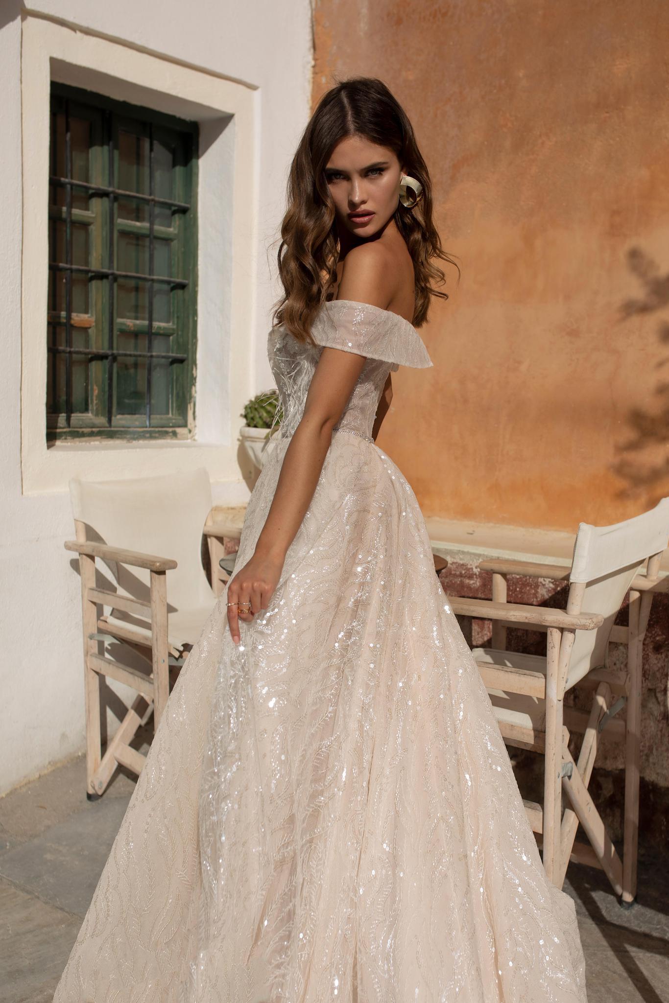 Ricca Sposa 21026 off the shoulder bridal ballgown