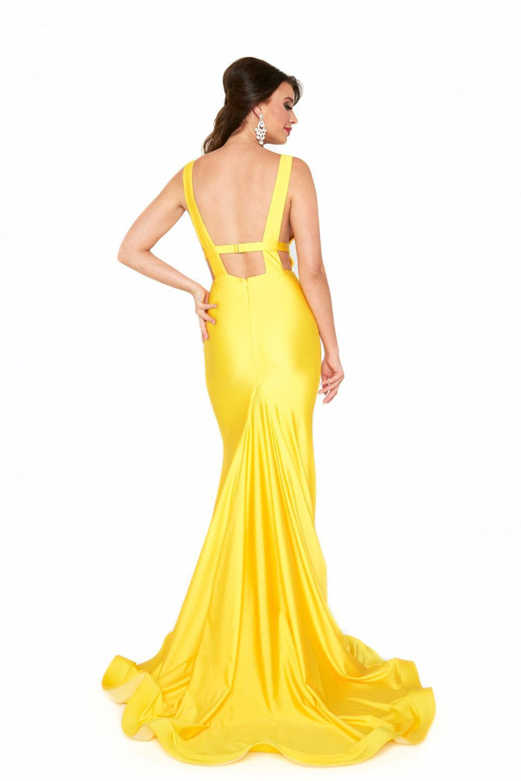 atria yellow prom dress