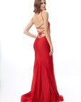 Atria 6708H red halter dress
