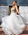 rene atelier bridal bustier gown