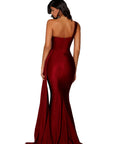 portia and Scarlett ps6321 red one shoulder