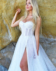 privee bustier bridal gown
