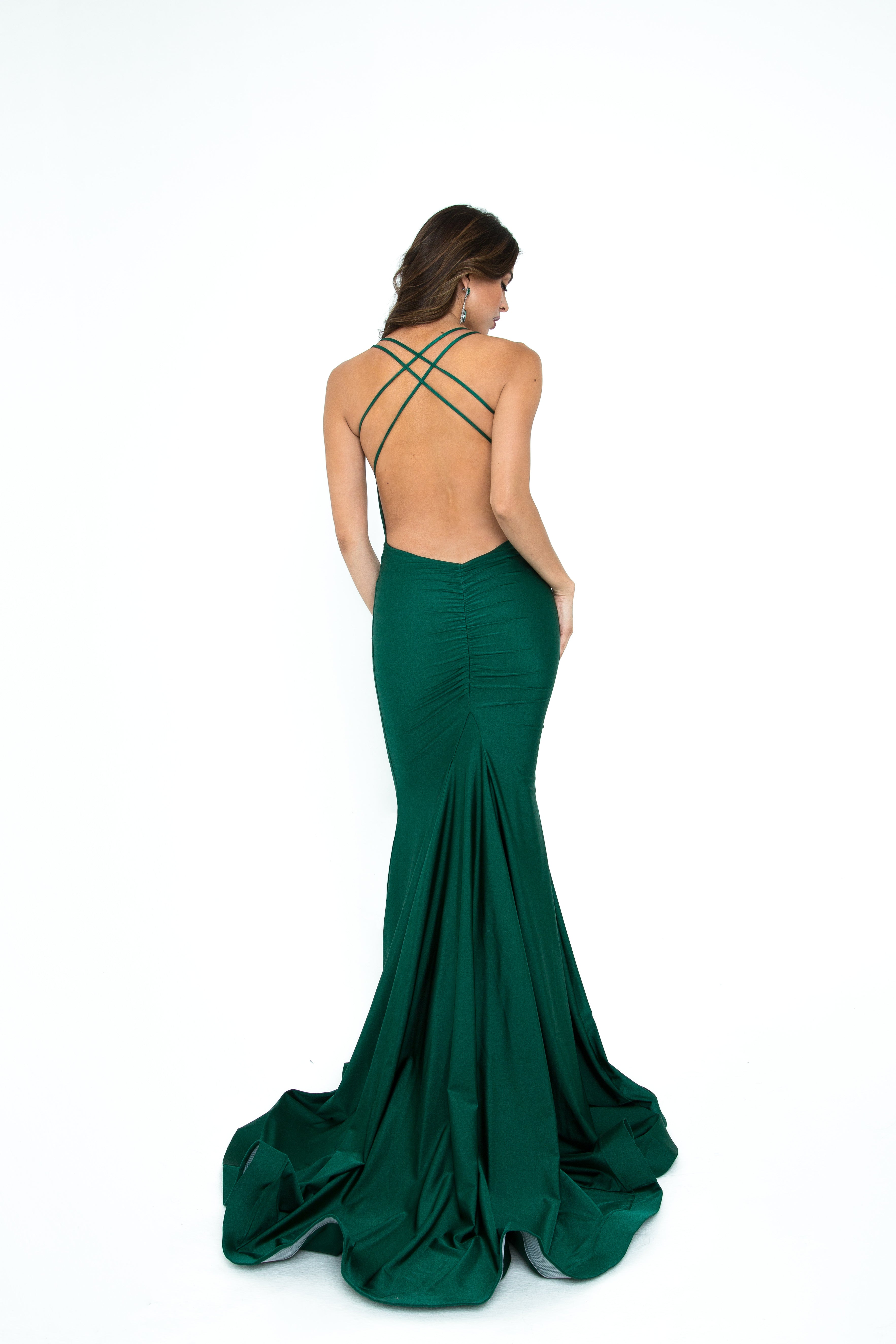 Atria style 6305H green fitted low back stretch jersey with sweetheart prom dress Small / Magenta Atria style 6305H green fitted low back stretch jersey with sweetheart prom dress Small / Magenta