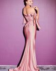 The Fern off the shoulder bridesmaid long dress