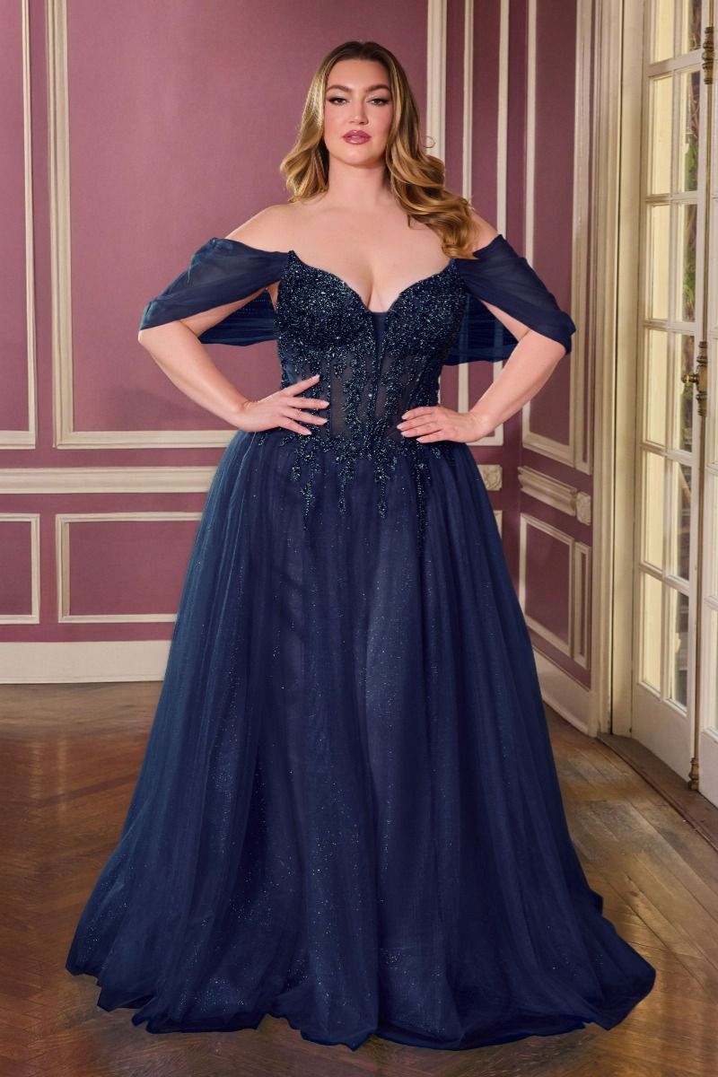 Cape Sleeves Gown Juliet JTM14F Long Formal Mother Of The Bride Dress Navy Blue M Cape Sleeves Gown Juliet JTM14F Long Formal Mother Of The Bride Dress Navy Blue M
