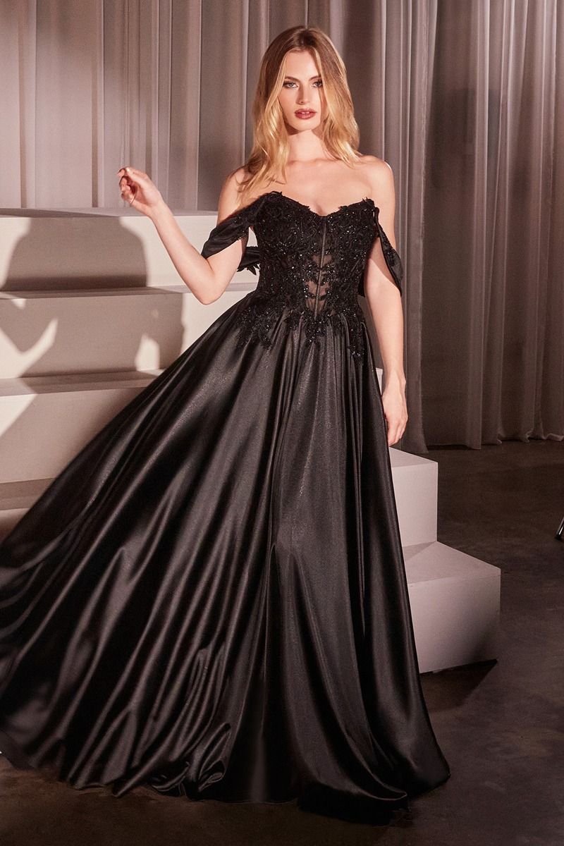 Ladivine CDS525 Elegant A-line Gown – Mia Bella Couture