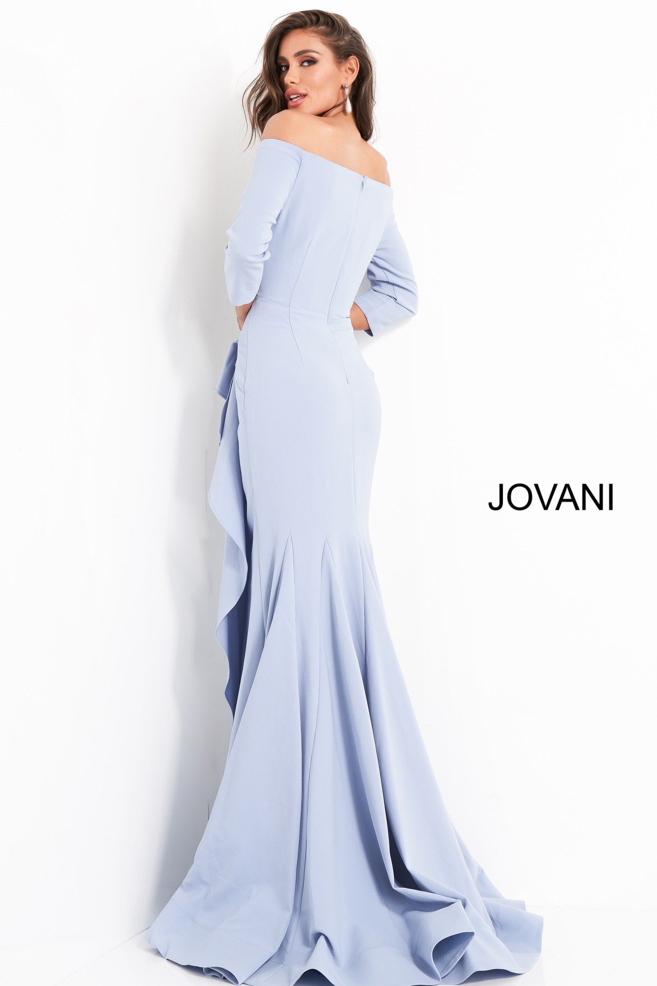 Jovani 00446 blue mother of the bride dress