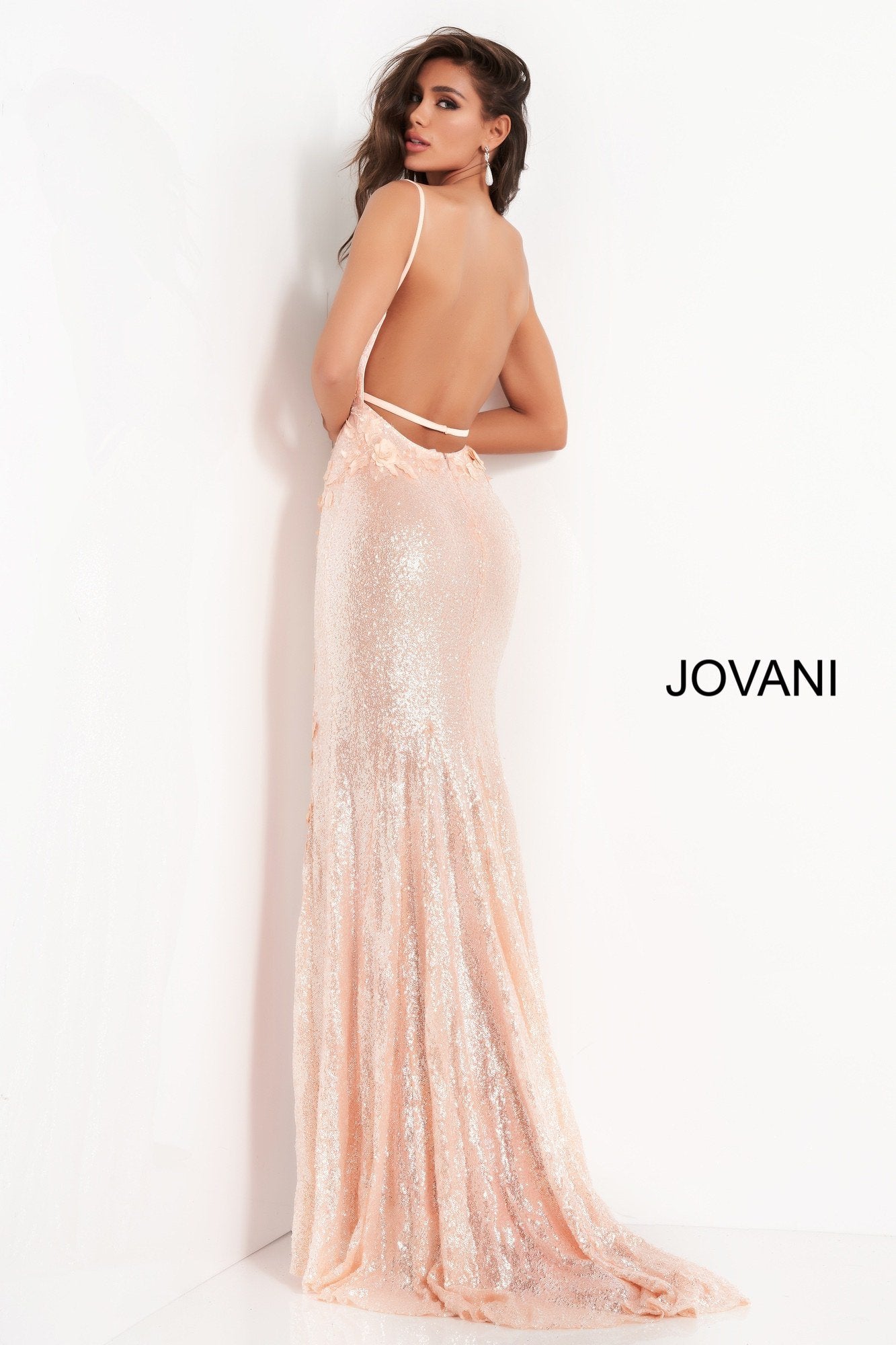 Jovani 1012 rose gold prom dress