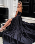 Jadore Jp142 black two piece prom dress