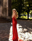 Ricca Sposa 21002 long red evening gown