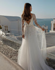 Ricca Sposa 21005 long sleeve tulle bridal gown