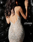 Jovani 40928 silver beaded sexy dress