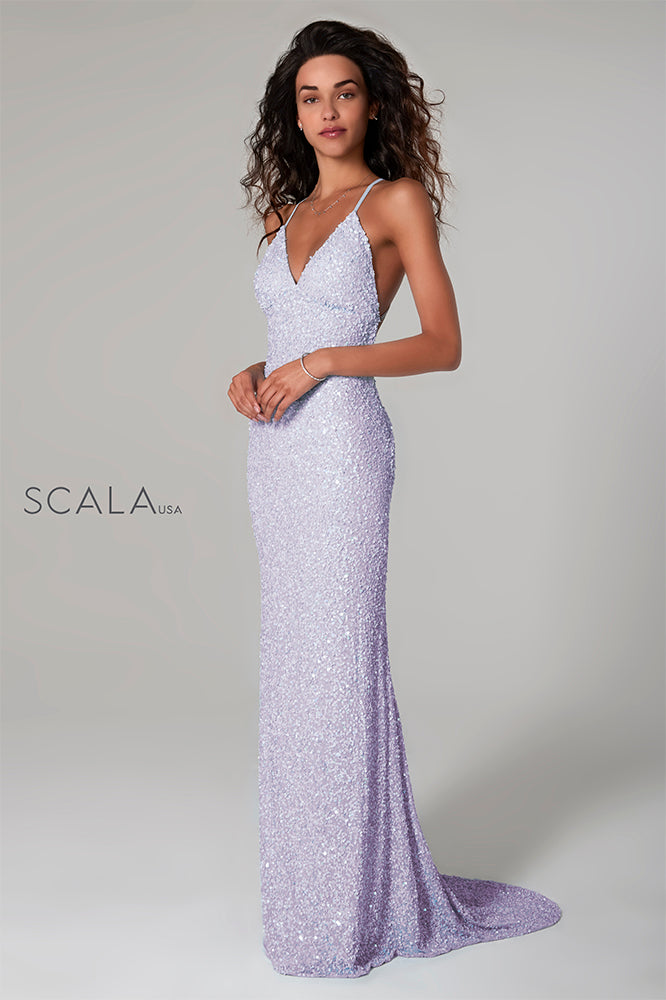 scala purple dress Scala - 80121