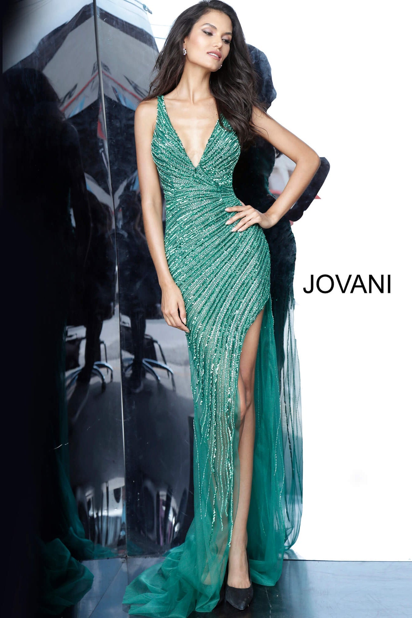 Jovani 63405 emerald
