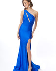 Atria 6555 one shoulder prom dress
