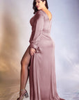 The Dover ruched bridesmaid long gown