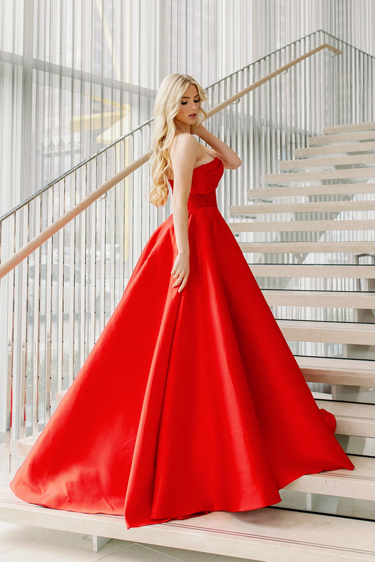 gabriella red dress Gabriella Gown black mikado ball gown – Mia Bella Couture