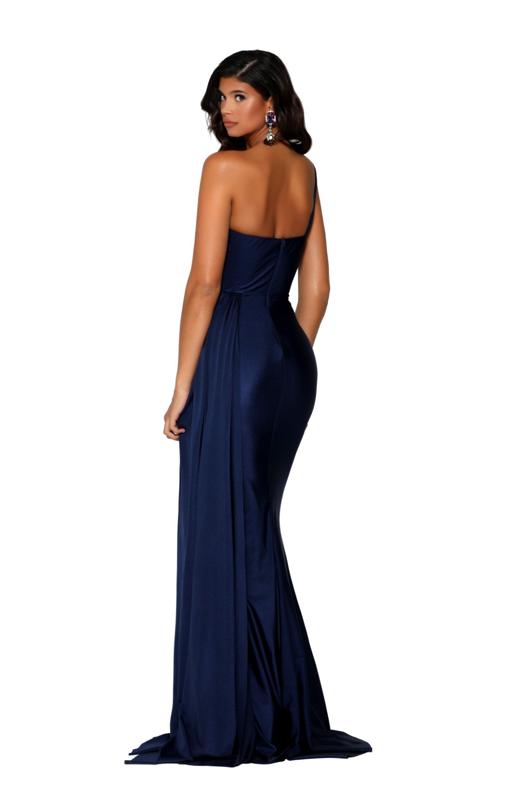 portia and Scarlett ps6321 one shoulder dress