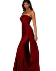 portia and Scarlett ps6321 red one shoulder