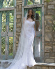 rene atelier rose lace bridal gown