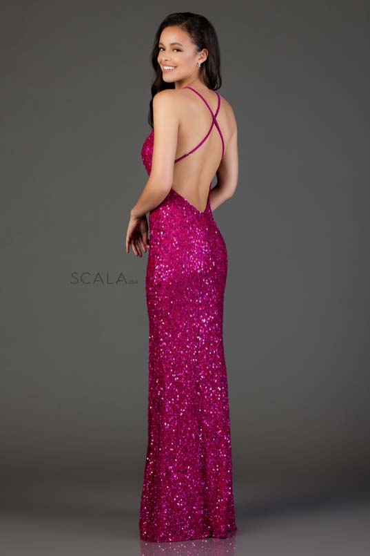 scala pink sequin dress Scala - 48959