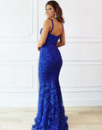 royal blue bustier dress
