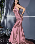 The Inez bridesmaid long fitted dress
