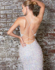 Cinderella Cr848 long sequins prom dress