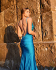 atria 6566 low back fitted prom dress